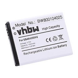 vhbw Batterie remplacement pour Samsung EB464358VU, EB464358VUBSTD pour téléphone portable (1300mAh, 3,7V, Li-ion)