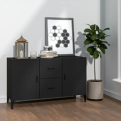 vidaXL Buffet noir 100x36x60 cm bois d'ingénierie 