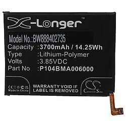 vhbw Batterie remplacement pour Nokia P104BMA006000 pour téléphone portable (3700mAh, 3,85V, Li-polymère)