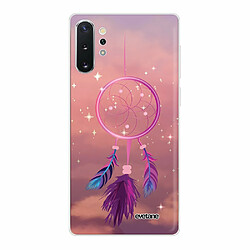 Evetane Coque Samsung Galaxy Note 10 Plus 360 intégrale avant arrière transparente Coque Samsung Galaxy Note 10 Plus 360 intégrale transparente Attrape rêve rose Tendance Evetane.