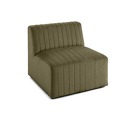 Lisa Design Nova - module d'assise sans accoudoirs - en velours Nova - module d'assise sans accoudoirs - en velours - Vert