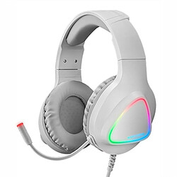 Casque avec Microphone Gaming Mars Gaming MH222 Blanc 