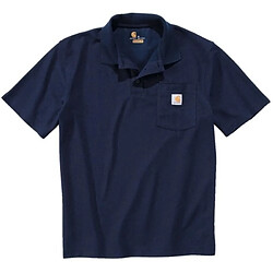 Carhartt Polo maille piquée poche K570 Bleu S