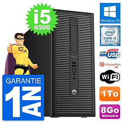 PC Tour HP EliteDesk 800 G2 Intel i5-6500 RAM 8Go Disque Dur 1To Windows 10 Wifi - Occasion