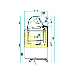 Avis Vitrine à Crème Glacée - 340 Litres - Combisteel