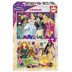 Educa Borras Puzzle 2 x 48 - Princesses disney 