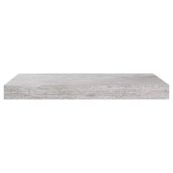 Acheter vidaXL Étagères murales flottantes 2 pcs gris béton 50x23x3,8 cm MDF