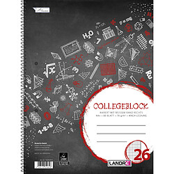 LANDRÉ Collegeblock 'college', A4, quadrillé, 160 pages () 