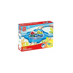 Ensemble de jeu Hape Undersea Figure 8 | Ensemble de jouets de chemin de fer et de train en bois inspiré de l'eau pour les tout-petits, bleu, L : 11,8, l : 2,4, H : 9,4 pouces 