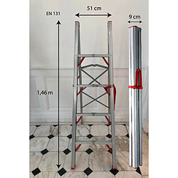 Acheter Secury-T Escabeau pliable télescopique tubulaire 1.51M 4 marches et stockable en tube