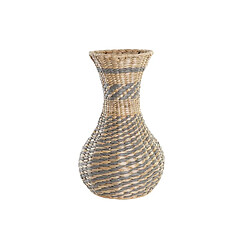 Vase DKD Home Decor Naturel Gris Fibre (25 x 25 x 41 cm)