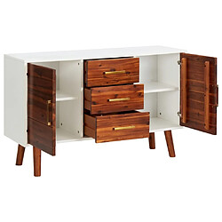 Maison Chic Buffet,Meuble de Rangement,commode pour salon,Cuisine 110x35x70 cm Bois d'acacia massif et MDF -MN27300