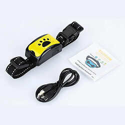 Universal Collier anti-écorce imperméable pour chien de compagnie Train de contrôle Rechargeable Arrêt d'aboyer Collier d'entraînement à ultrasons imperméable pour chien de compagnie | Dissuasion de l'écorce