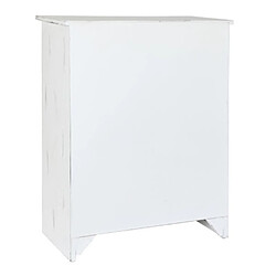 Avis Pegane Commode, meuble de rangement en bois coloris blanc - Longueur 78 x Profondeur 38 x hauteur 102 cm