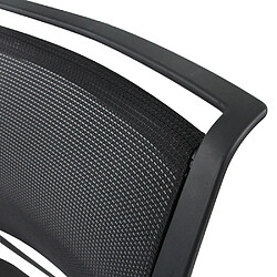 Chaise visiteur / chaise de conférenc PADUA V tissu / tissu maille noir hjh OFFICE