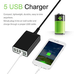 Universal 5V 8A 5 Chargeur USB Chargeur haute vitesse Chargeur de téléphone smartphone Socket Us Pild 