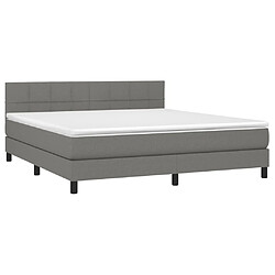 Avis Sommier à lattes,Cadre à lattes de lit et matelas et LED pour Adulte Gris foncé 180x200 cm -MN43906