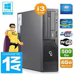 PC Fujitsu Esprimo E500 E85+ SFF Core I3-2100 RAM 4Go Disque 500Go Wifi W7 - Occasion