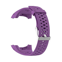 Wewoo Bracelet pour montre connectée Dragonne Sport en silicone POLAR M400 / M430 Violet