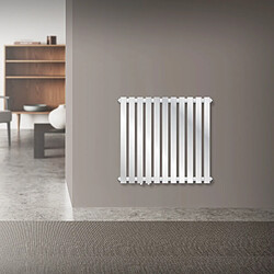 LuxeBath Radiateur de salle de bains Radiateur Stella raccord central Radiateur design chrome 640x600mm