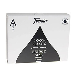 Fournier Cartes Fournier Titanium Series - 2 Jeux de 54 cartes 100% plastique - format bridge - 2 index jumbo