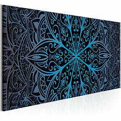 Paris Prix Tableau Imprimé Feathers Blue Narrow 40 x 120 cm 