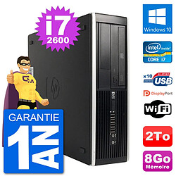 PC HP Compaq 6200 Pro SFF Intel i7-2600 RAM 8Go Disque Dur 2To Windows 10 Wifi · Occasion 