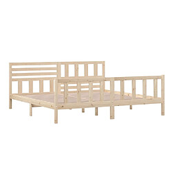 Avis vidaXL Cadre de lit sans matelas bois massif 200x200 cm