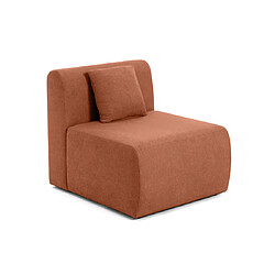 Lisa Design Ikare - module d'assise sans accoudoirs - en tissu Ikare - module d'assise sans accoudoirs - en tissu - Terracotta