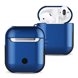 Wewoo Coque Protection Sac de rangement anti-perte pour casque Bluetooth verni pour écouteurs (bleu) 