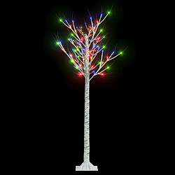 vidaXL Sapin de Noël 140 LED colorées Saule 1,5 m Int/Ext