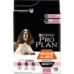 Proplan PRO PLAN 7+ Sensitive Skin Optiderma - Croquettes au saumon - Pour chien adulte - 14 kg