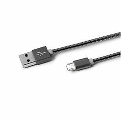 Câble Micro USB Celly USBMICROSNAKEDS Noir 