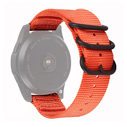 Wewoo Bracelet pour montre connectée Samsung Galaxy Watch Active 18 mm S3 en nylon à trois anneaux orange