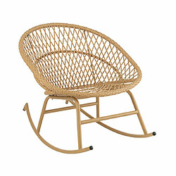 Mes Fauteuil de jardin à bascule 118x82x78 cm naturel pas cher