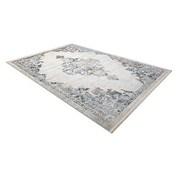 Acheter RUGSX Tapis moderne DISTIN 0826A blanc bleu vert clair - Ornement, vintage, franges 200x290 cm