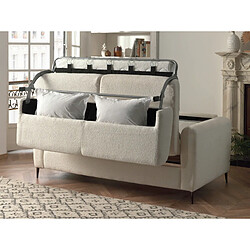 Avis Lisa Design Owen - canapé 3 places convertible - couchage quotidien - matelas 12 cm - en tissu bouclette