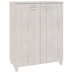 vidaXL Armoire à chaussures HAMAR Blanc 85x40x108 cm Bois de pin