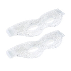 2pcs masque de œil de glace gelée chaude compresse froide masque à œil de glace clair