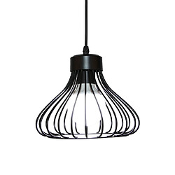 Stoex Plafonnier Vintage Suspension Lustre Industrielle Noire Simple Lustre Rétro Créatif Pour La Décoration Intérieure