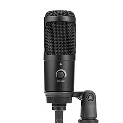 Universal Microphone à condensateur d'ordinateur USB, filtre acoustique à double couche, microphone d'enregistrement, microphone d'ordinateur USB portable, plastique, métal 