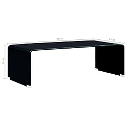 Acheter vidaXL Table basse Noir 98 x 45 x 31 cm Verre trempé