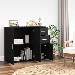 Avis Maison Chic Buffet,Meuble de Rangement,commode pour salon,Cuisine Noir 91x29,5x75 cm Bois d'ingénierie -MN94534