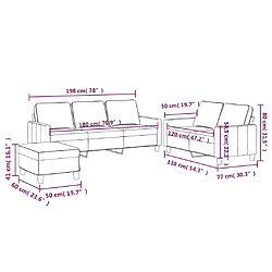 vidaXL Ensemble de canapés 3 pcs avec coussins Vert foncé Velours pas cher