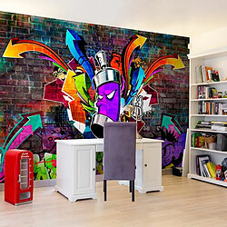 Paris Prix Papier Peint Graffiti : Colourful Attack 105 x 150 cm