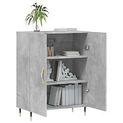 Acheter Maison Chic Buffet,Meuble de Rangement,commode pour salon,Cuisine gris béton 69,5x34x90 cm bois d'ingénierie -MN28497