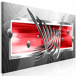 Paris Prix Tableau Imprimé Silver Wings Narrow Red 45 x 135 cm 