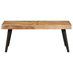 vidaXL Table basse Bois de manguier massif 90x55x36 cm