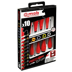 Mob Outillage Jeu de 10 tournevis MOB + magnétiseur offert