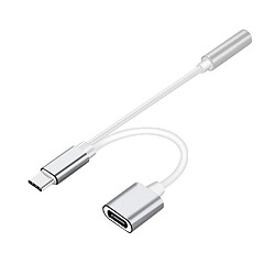 INECK - Adaptateur USB Type C vers Jack 3,5?mm casque + USB C femelles pas cher